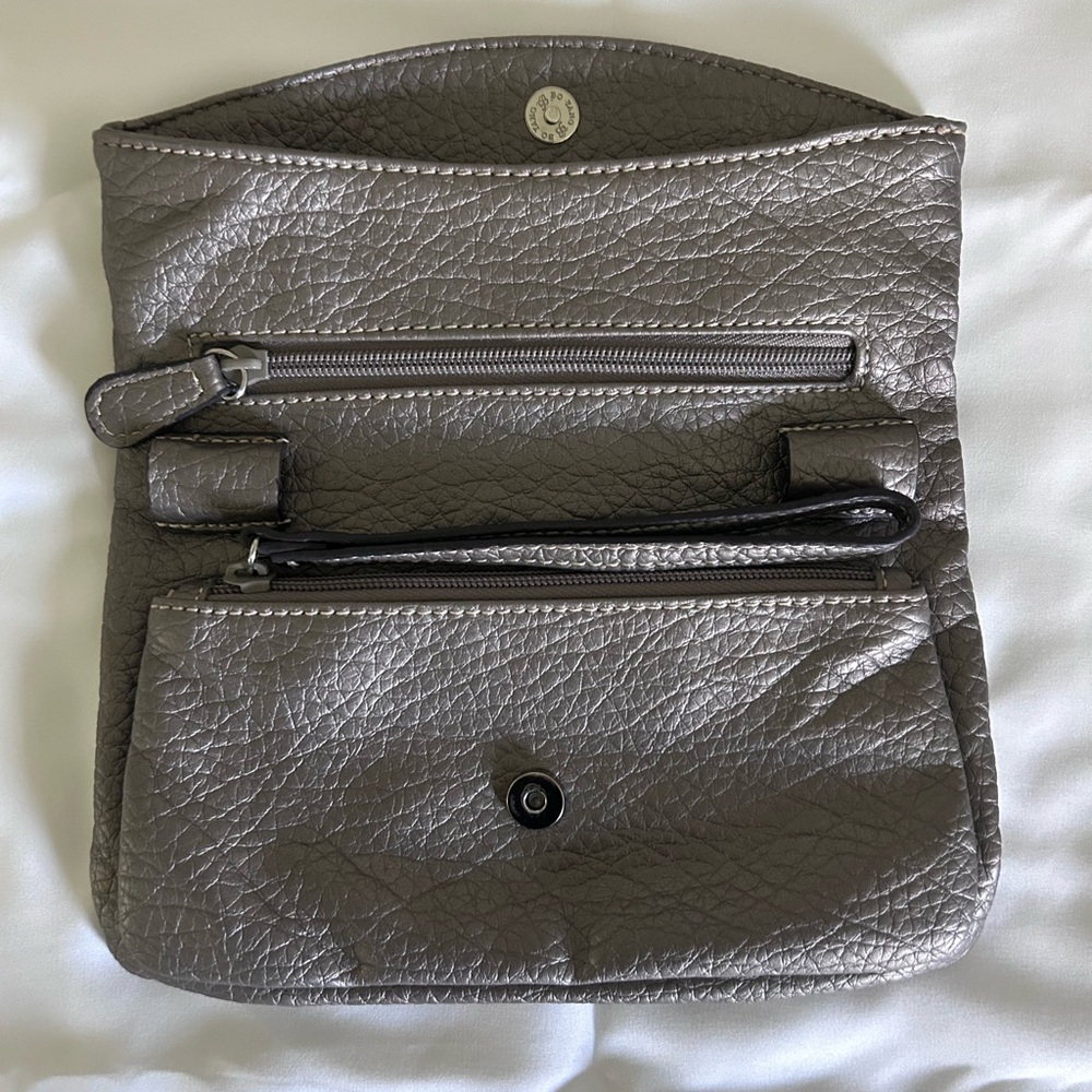 Nine West Silver Crossbody Convertible Purse - Picture 3 of 9